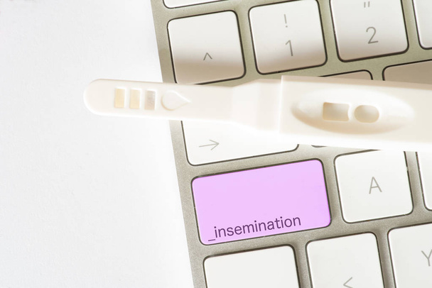 Ordinateur, test de grossesse et insémination par bouton
 - Photo, image