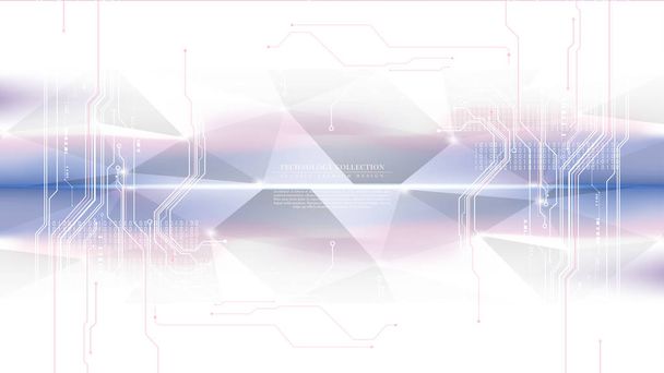 Technologia futurystyczny nowoczesny system abstrakcyjny połączenie obwodu  - Wektor, obraz