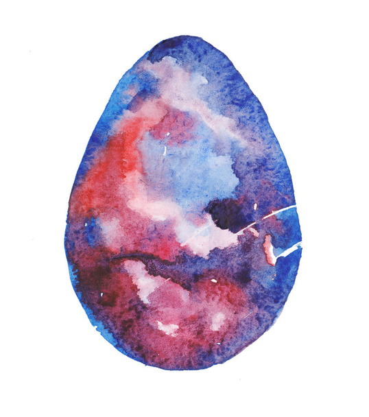 Waterccolor Happy velikonoční vajíčka, kreslení umění. Ruky pozadí - Fotografie, Obrázek