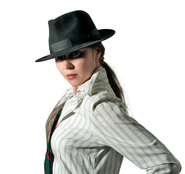 Woman in hat 2 - Φωτογραφία, εικόνα