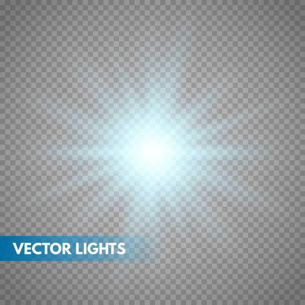 parlayan ışık efekti  - Vektör, Görsel