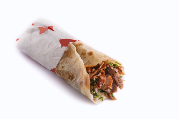 Shawarma sendvič, Döner Kebab, gyros - Fotografie, Obrázek