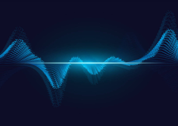 лінія звукової хвилі абстрактний фон
 - Вектор, зображення