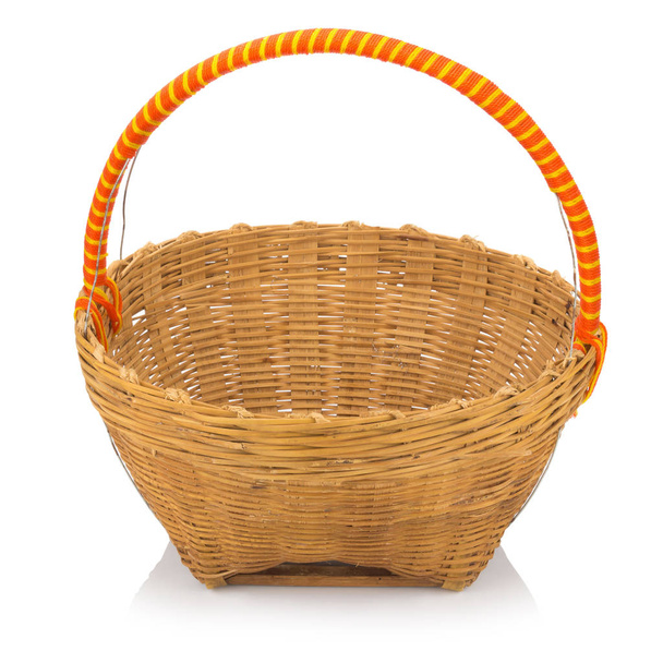 wicker baskets isolated on white background - Photo, Image