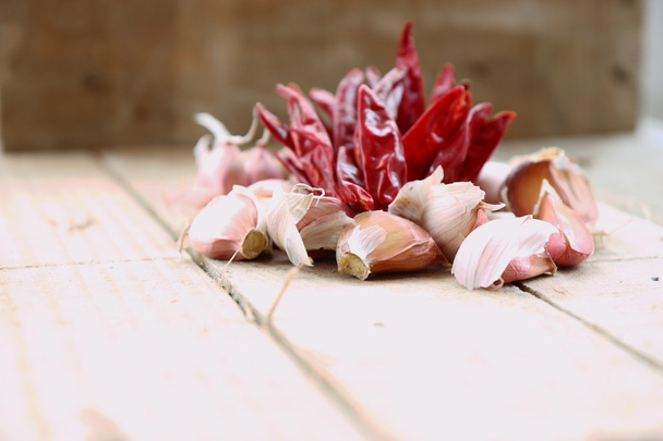 Перець і garlics
 - Фото, зображення