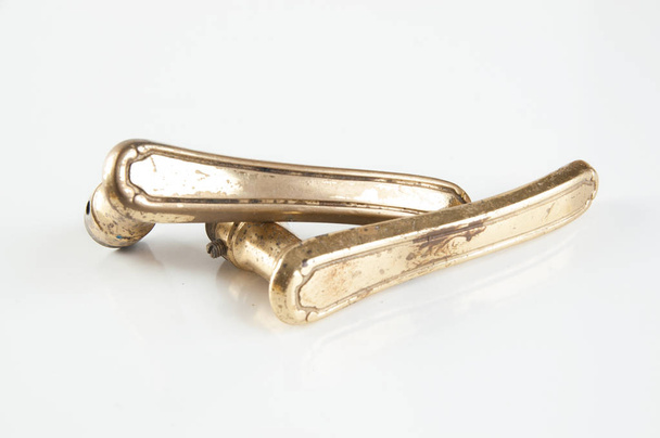 Vintage brass door handles - Foto, Imagen