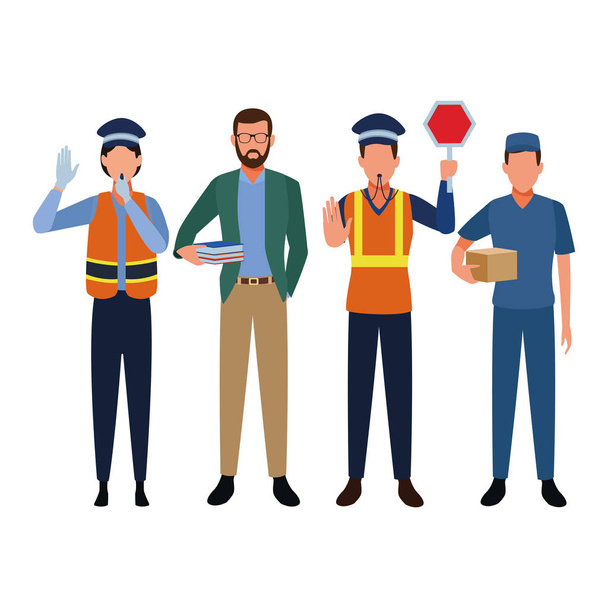 Аватары рабочих мест и профессий
 - Вектор,изображение
