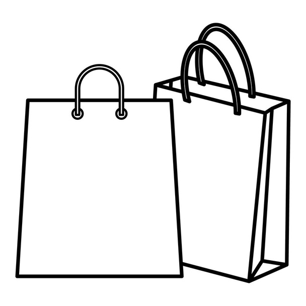 Bolsa de compras icono aislado
 - Vector, imagen