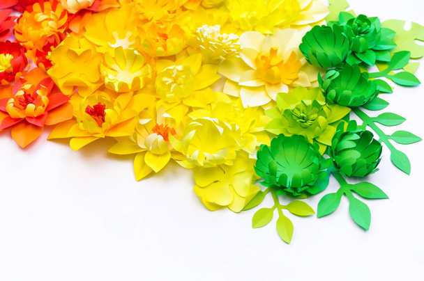Paper craft flower rainbow color. Tolerance of people. - Fotografie, Obrázek