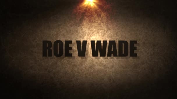Roe V Wade - filmische tekst - Video