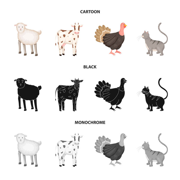 Ilustracja wektorowa symbolu hodowli i kuchnia. Kolekcji hodowli i organicznej symbol giełdowy dla sieci web. - Wektor, obraz
