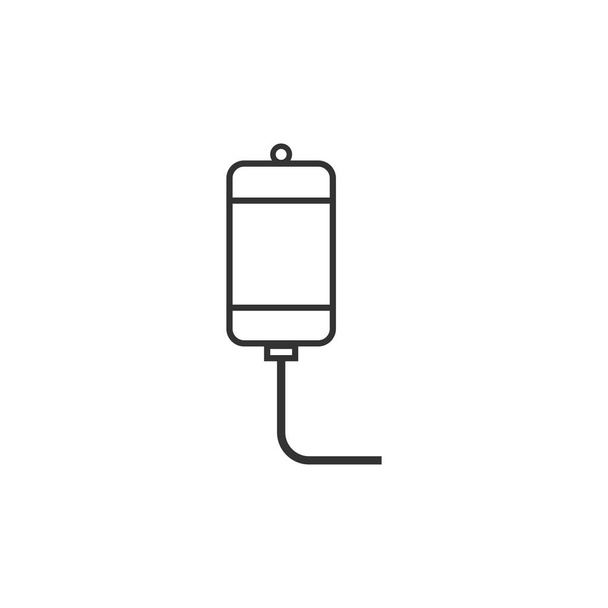 Vector de plantilla de diseño de icono intravenoso aislado
 - Vector, imagen