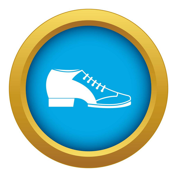 Tango shoe icon blue vector isolated - Vector, Image