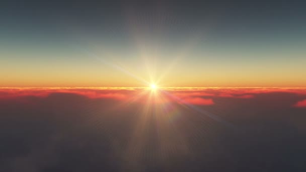 volar en nubes puesta del sol 4k
 - Metraje, vídeo