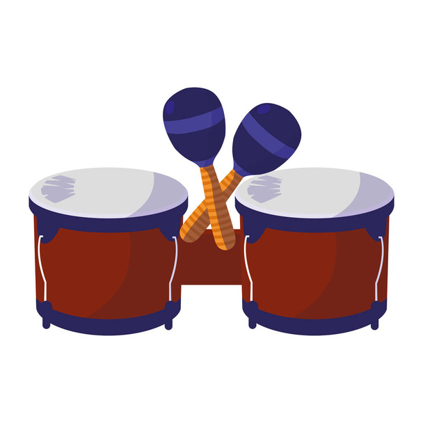 timbal instrument musical icon - Vector, Image