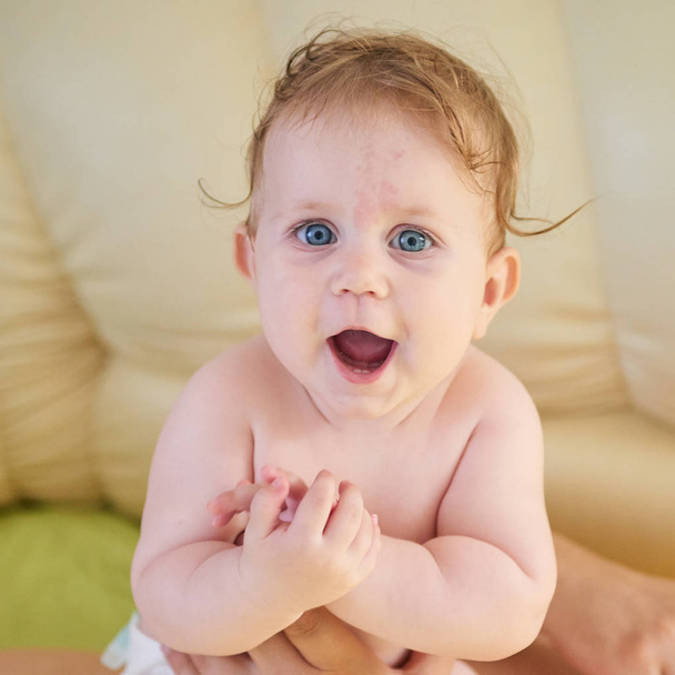 Funny baby portrait - Fotó, kép