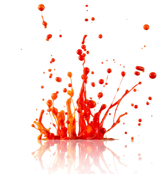 Colorful paint splashing - Foto, imagen