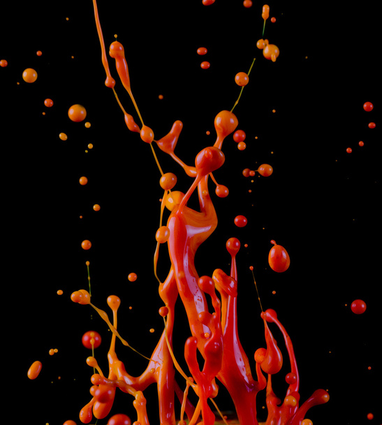 Colorful paint splashing - Фото, зображення