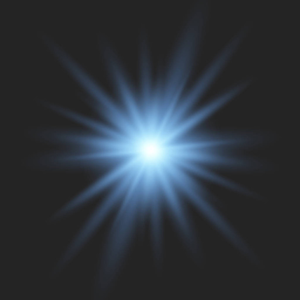 Sininen hehkuva valo
  - Vektori, kuva