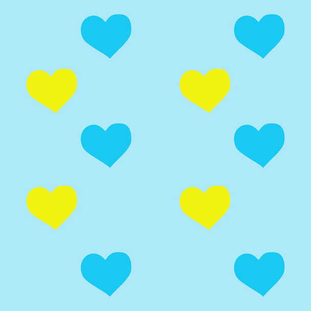 heart shapes in different colors for Valentines Day background.  - Vektor, obrázek