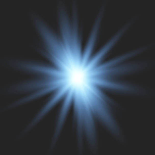 Luz azul brillante
  - Vector, imagen