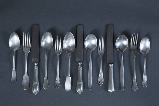 Vintage silverware  - Foto, Imagen