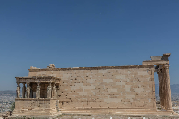 Tempio di Eretthion sull'acropoli ad Atene - Foto, immagini