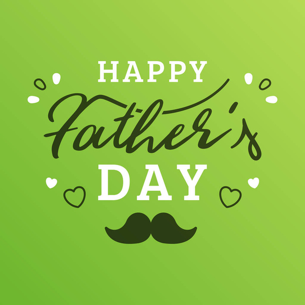Happy Father's Day Card - Vector, afbeelding
