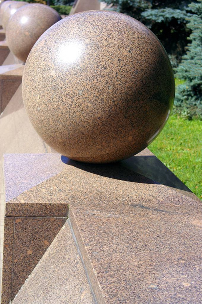 granite ball at dry day - Foto, immagini