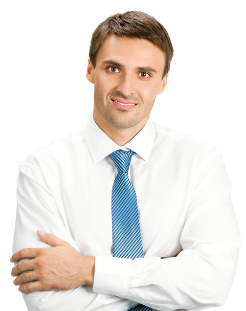 Businessman, isolated on white - Фото, изображение