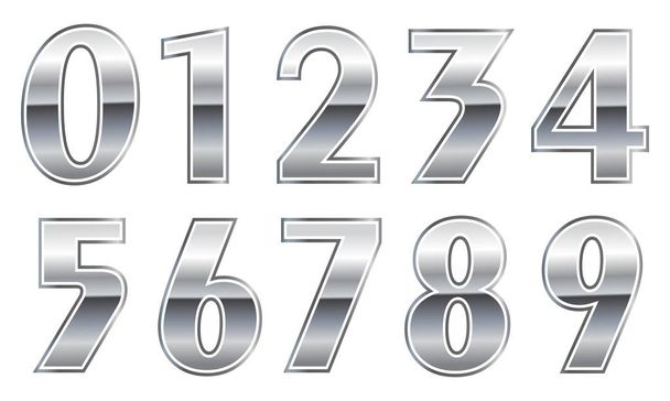 set of numbers ,vector illustration  - Vector, afbeelding