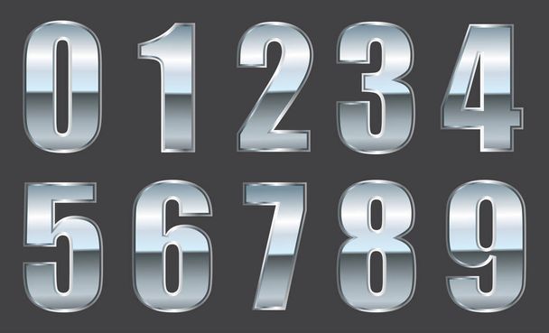set of numbers ,vector illustration  - ベクター画像