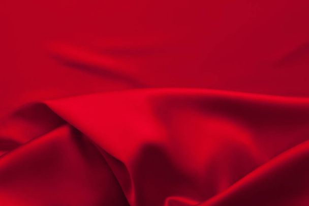Luxury red satin fabric cloth abstract background - Valokuva, kuva
