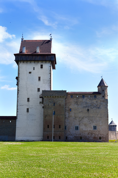 Estonia. Narva. Ancient fortress on border with Russia - Fotó, kép