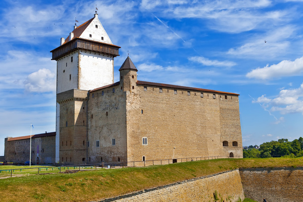 Estonia. Narva. Ancient fortress on border with Russia - Photo, Image