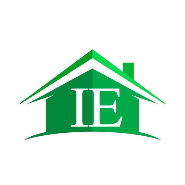 векторная иллюстрация недвижимости с буквами IE
 - Вектор,изображение