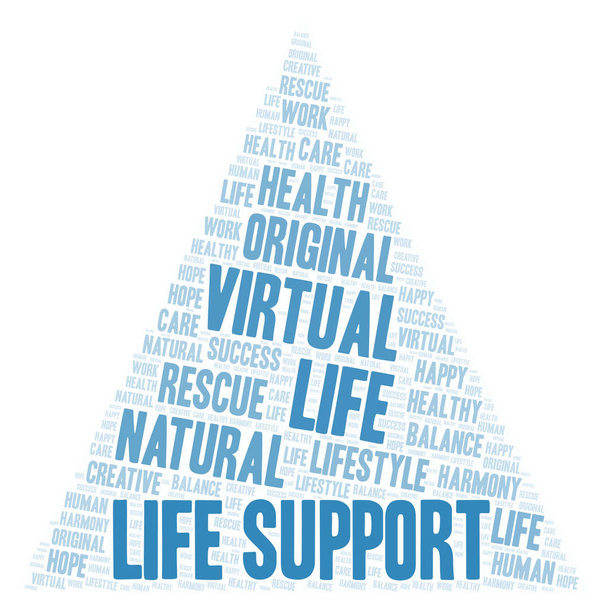 Life Support word cloud. - Foto, afbeelding