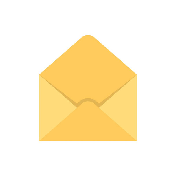 Empty envelope flat icon - Вектор,изображение