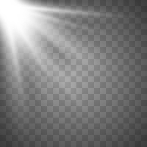 Ηλιακό φως φως αναλαμπής φακού - Διάνυσμα, εικόνα