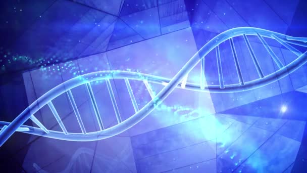 Genetics DNA double helix strand - Footage, Video