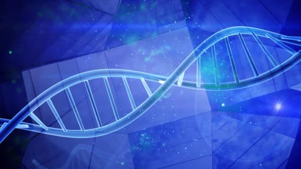 Genetics DNA double helix strand - Footage, Video
