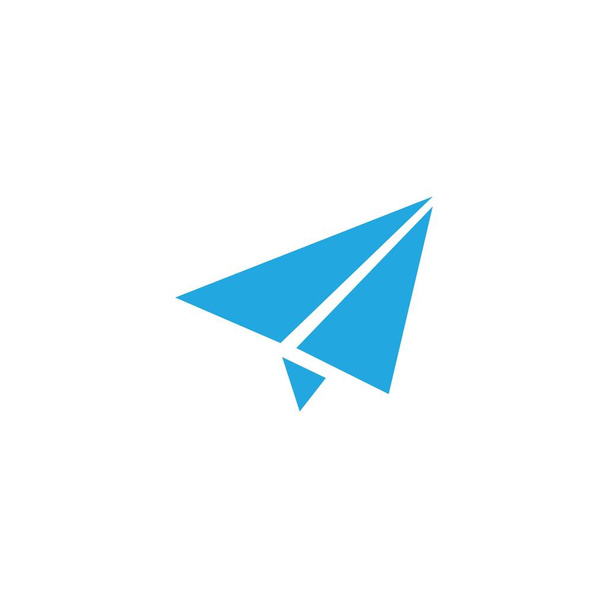 Ícone de voo plano azul, logotipo, ilustração vetorial
. - Vetor, Imagem