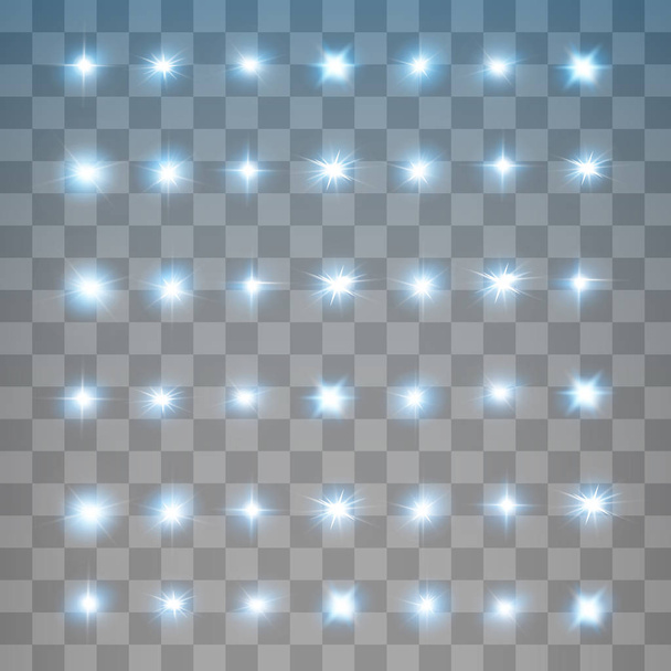 Conjunto de efeitos de luz de néon vetorial
. - Vetor, Imagem