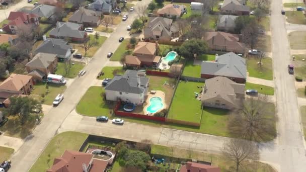 Aerial residential neighborhood drone surveillance - Footage, Video