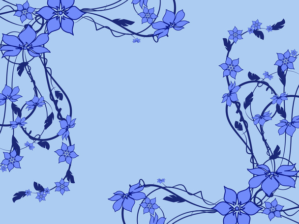 Flower pattern decoratively - Wektor, obraz