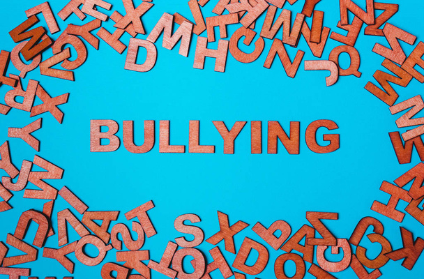Word Bullying of wooden letters  - Valokuva, kuva