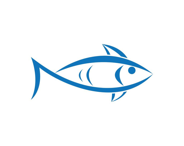 Szablon logo ryb - Wektor, obraz
