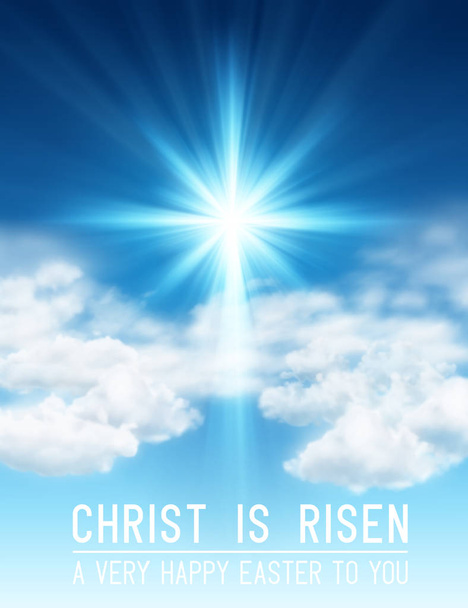 Chrystus zmartwychwstał - Wektor, obraz