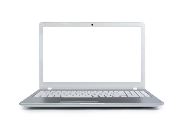 Isolated laptop with empty space on white background. - Photo, Image
