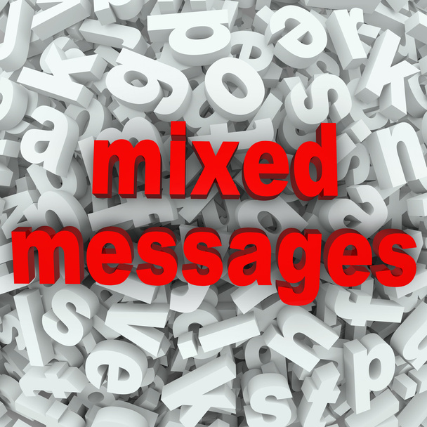 Mixed Messages Poor Communication Misunderstood - Fotografie, Obrázek